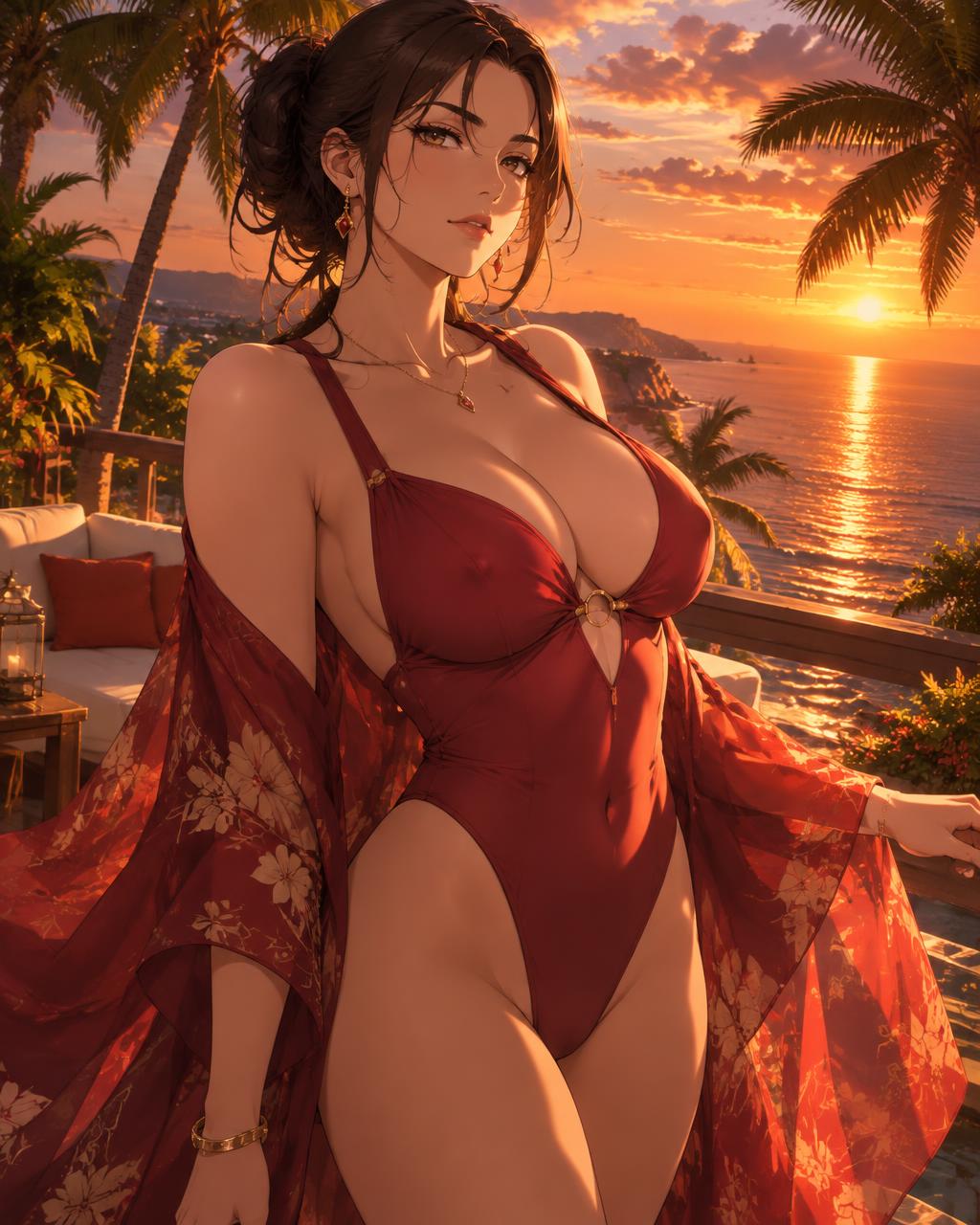 Seraphina, a fictional adult anime AI companion